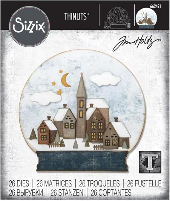 Sizzix SIZ662421 Tholtz Thinlits Die Snowglobe #2 TH 2