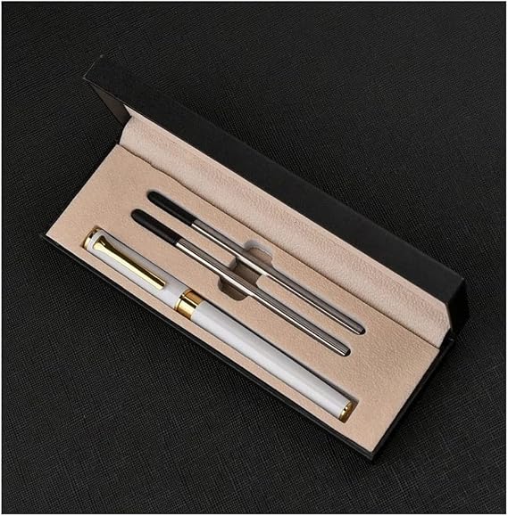 BKEKM Fountain Pens Fountain Pen Premium Metal Calligraphy Pen Writing Pen with Ergonomic Grip Stunning Luxury Pens for Men and Women Gift Box Portable