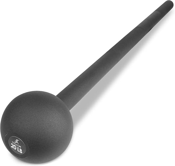 ProsourceFit Steel Macebell, Heavy Duty Steel Mace, Workout Mace with Non-Slip Grip for Gada, Strength and Core Training