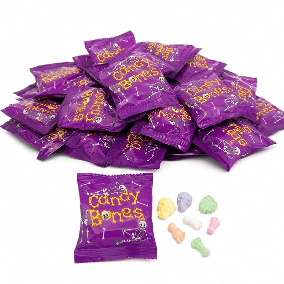 Fun Express Halloween Candy Bones and Skulls Variety Pack, 19 Packs