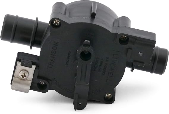 Flow-Rite MV-04-RN01 Livewell Control Valve System 4 (V4) (Fill/Empty/Recirc), Rear Cable Entry, Black Handle, 3/4" Barbed