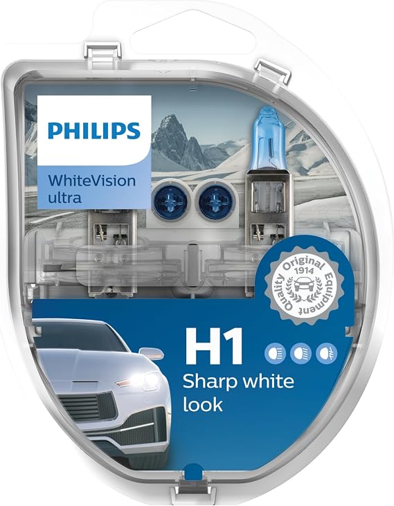 Philips WhiteVision Ultra H1 far lambası, ikili set, 525028, Twin Box