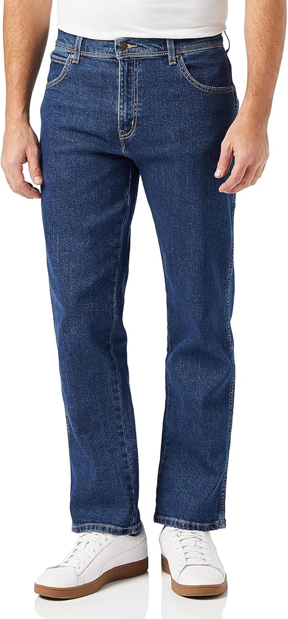 WRANGLER Men's Jeans Regular - Mid Waist - Regular Fit - Black W30-W44