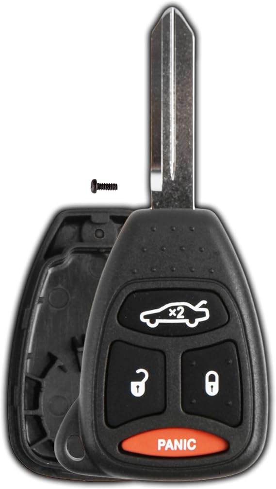 Remote Key Fob Cover Shell Case for 2005-2009 Dodge Jeep (KOBDT04A)