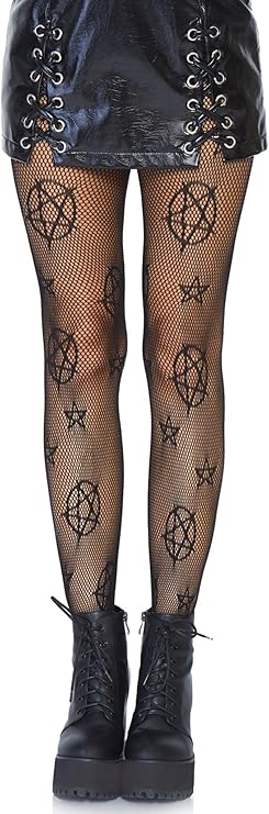 Leg Avenue Women's Dark Alternative Fishnet Tights