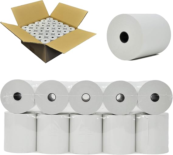 Cash Register Paper 3 1/8 x 200 Thermal Rolls 50 Pack Works With Star Micronics TSP143IIIU USB Receipt Printer Paper Clover Station BPA Free From BuyRegisterRolls.