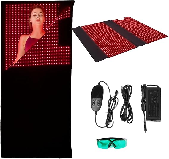 Red and Near-Infrared Light Therapy Bag - 660nm & 850nm Dual Wavelength Full Body Pad with 2520 LEDs