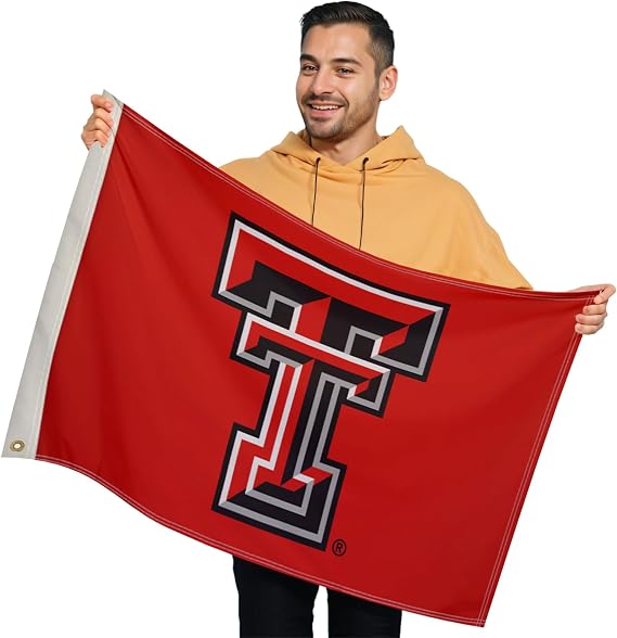 Texas Tech Red Raiders Flag - NCAA Licensed - Nylon - 2' x 3' | Red, Black, White - College Sports Printed Flag - School Banner