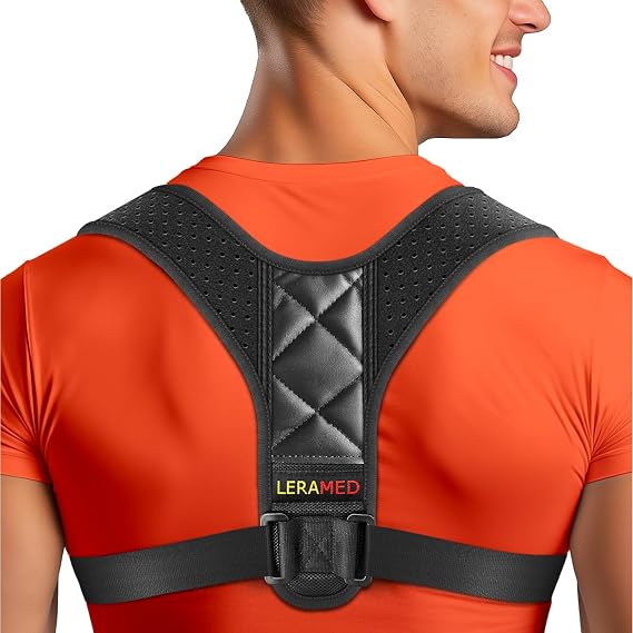 2025 Posture Corrector for Men & Women Adjustable Figure-8 Back & Clavicle Brace for Rounded Shoulders & Upper Back Support Lightweight, Breathable, Invisible Under Clothes (Chest Size 20" - 40"))