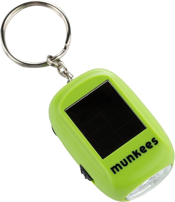 munkees AceCamp Mini Solar/Dynamo Flashlight | Solar and Crank Charging