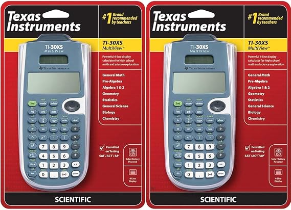 Texas Instruments TI-30XS Multiview Scientific Calculator (2 Pack)