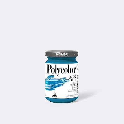 Maimeri Polycolor Vinyl Paints - Sky Blue, 140 ml jar