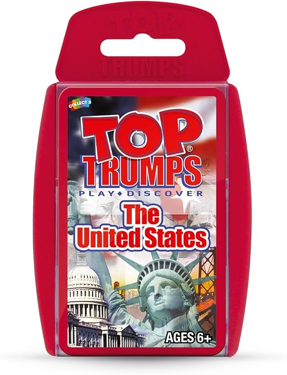 Top Trumps Card Game United States - Family Games for Kids and Adults - Learning Games - Kids Card Games for 2 Players and More - Kid War Games - Card Games for Families - Card Wars - for 6 Plus Kids