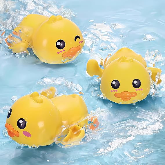 Gute Wind up Turtle Bath Toys,Floating Swimming Turtles for Toddlers 3Pcs