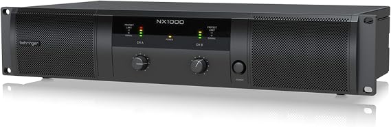Behringer NX1000 Power Amplifier 500Wx2 Spicon Connector, Ultra Lightweight Class D Design