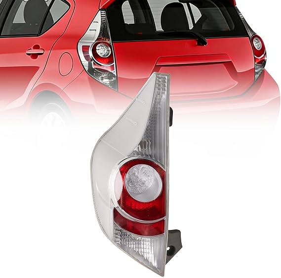 Rear LED Tail Light Assembly | for Toyota Prius C 2012-2014, Left Driver Side Tail Lamp OE# 8155152A94 8155152A95