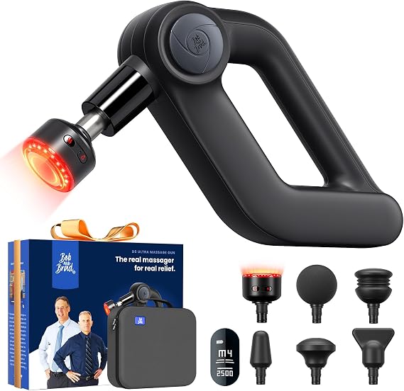 BOB AND BRAD D5 Ultra Infrared Massage Gun with Red Light Heat