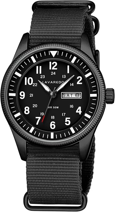 Mens Nylon Strap Military Analog Watch Date Luminous Waterproof