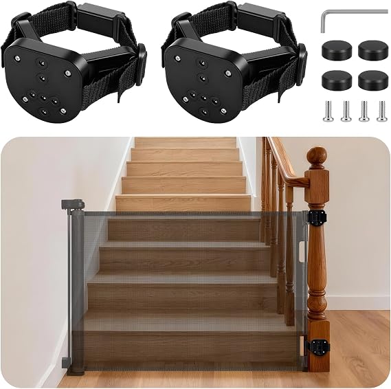 2Pcs Baby Gate Stair Railing Banister Adapter, Mounting Kit for Stairway