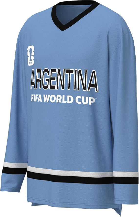 Outerstuff FIFA World Cup 2026 Mens Long Sleeve V-Neck Hockey Jersey