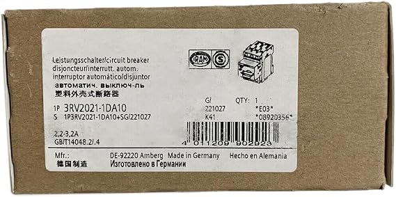 3RV2021-1DA10 3RV20211DA10 Sealed in Box
