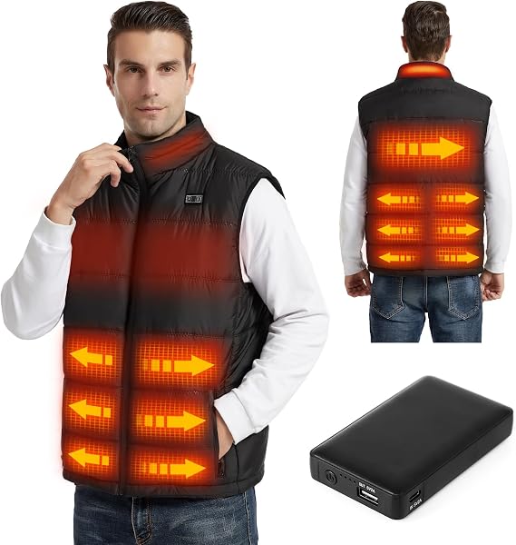 Heated Vest Men Women with Battery Pack Included,Rechargeable Electric Men Heated Vest Winter Warmer