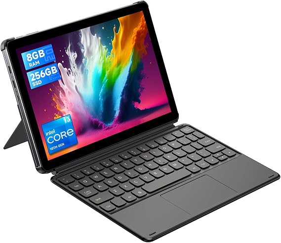 CHUWI 2 in 1 Laptop Tablet, 8GB RAM 256GB SSD, Intel Core i3 (3.9GHz)