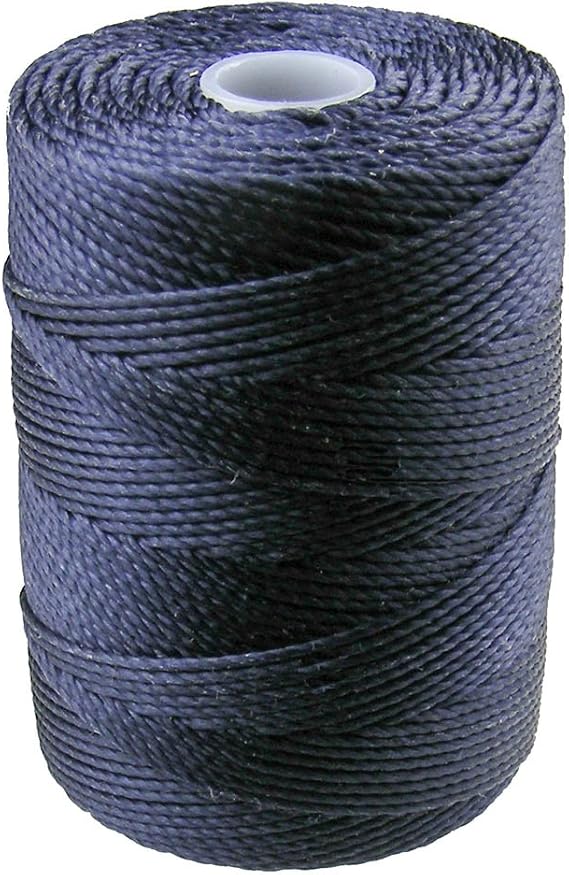 C-LON Bead Cord, Navy - 0.5mm, 92 Yard Spool