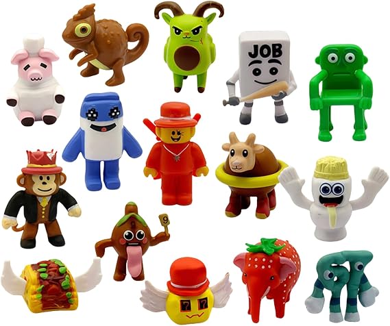 15Pcs Steal A Brainrot Action Figures Set Collectible Toys for Fans, Brainrot Figures Set Strawberry Elephant Figures Animal, Brainrot Toys Model Set for Desk Decor and Gifts (15pcs)