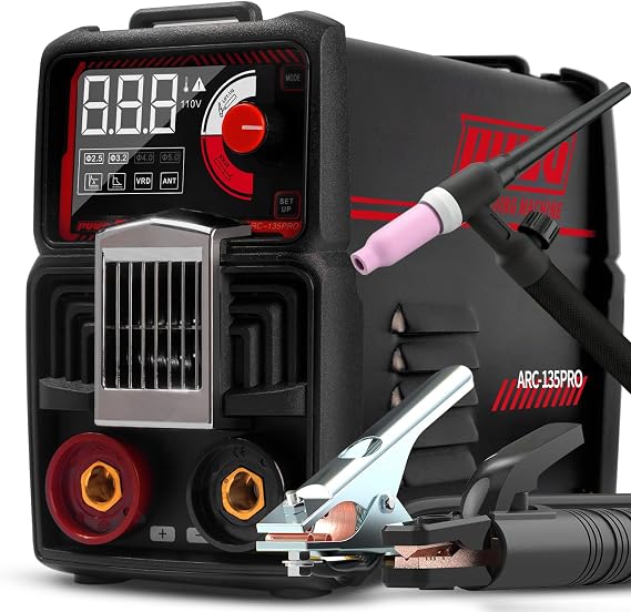 135A 110V 2-in-1 Stick Lift TIG Welder, Mini Portable Welding Machine
