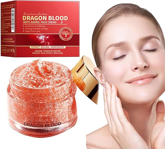 Dragons Blood Facial Cream, Women Dragon Blood Cream, Dragon Blood Anti Aging Face Cream, Retinol Placenta Dragon Blood Cream, For Anti Wrinkle, Nourishing & Hydrating, For All Skin Types 50g