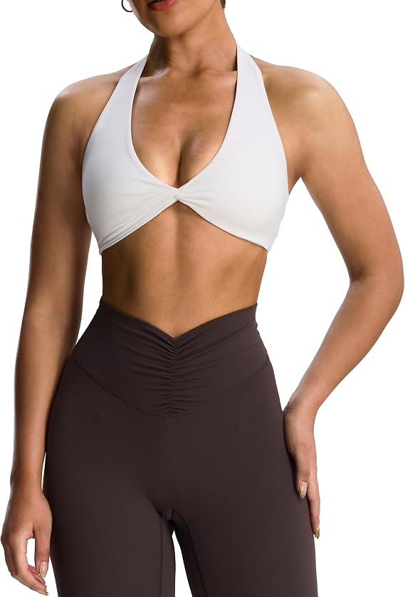 Aoxjox Women's Rosie Halter Sports Bra