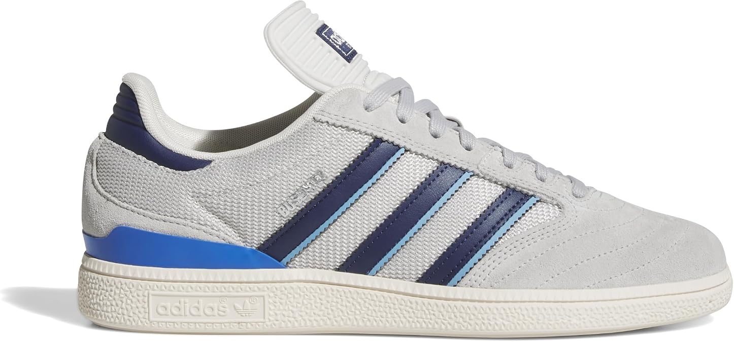 adidas Men's Busenitz Skate Shoes - Grey Two/Dark Blue/Chalk White, Size: 11.5