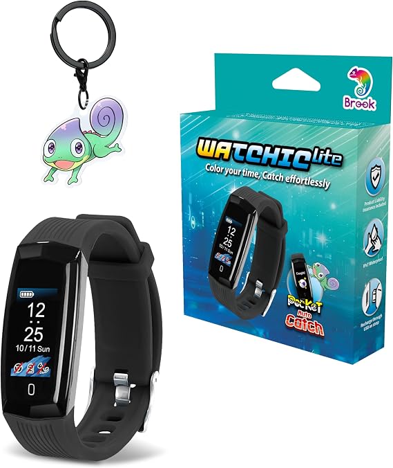 Brook Pocket Auto Catch Watchic Lite with Keychain Auto Catcher, IPX7 Waterproof, 0.96 Color Display, Long Battery Life, Pocket Monster Accessory (Exclusive Version)