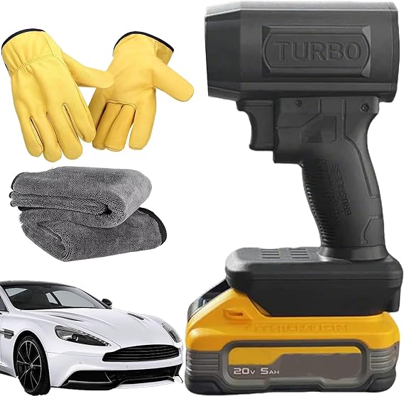 Turbo Jet Blower, 2026 New Jet Blower Car Drying, Cordless Car Dryer Air Blower, 160,000 Rpm 200 Mph, Portable Handheld Turbo Leaf Blower For Car, Patio, Snow, Dust (for Dewalt)