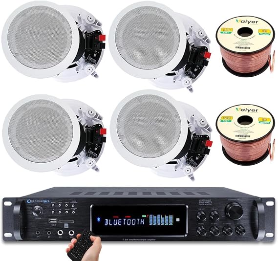Technical Pro Home Stereo System Kit - 7.2 ch 2500 W Bluetooth Amplifier