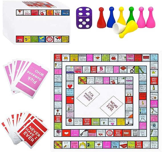 Misheard Music & Tipsy Land Board Game for Adults - Hilarious Party Games for Groups, Fun Adult Party Games for 2-8 Players - Board Game Night