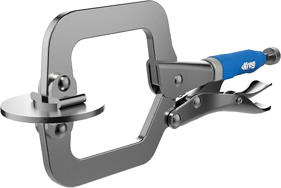 Kreg KHC-MICRO Face Clamp - 2-Inch Pocket-Hole Clamp for Flush Joints - Adjustable Pressure for Precise Woodworking - Works with Kreg Pocket-Hole Jigs - Ergonomic | Pocket-Hole Clamp for Flush Joints, Adjustable Pressure for Precise Woodworking, Works with Kreg Pocket-Hole Jigs, Ergonomic