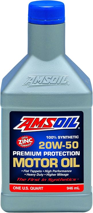 100% Synthetic Motor Oil, Premium Protection, 20W-50 by AMSOIL