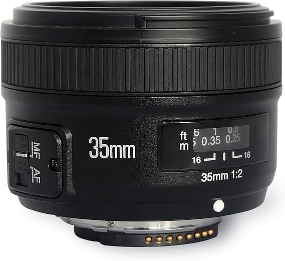 YONGNUO YN35MM F2N Auto Focus Prime Lens for Nikon DSLR Cameras