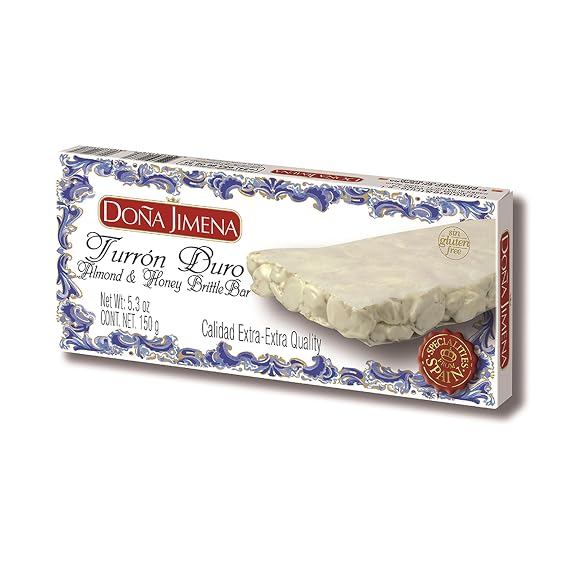 Dona Jimena Turron Duro - Almond & Honey Brittle Bar 150g / 5.3oz
