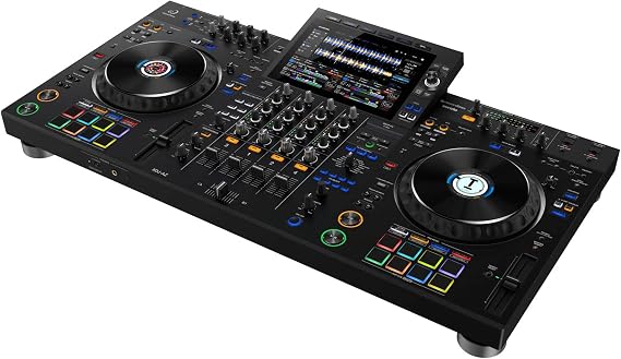 Pioneer DJ XDJ-AZ Professional 4-Deck All-in-One DJ System, 10.1-Inch Touchscreen, Built-in Wi-Fi, SonicLink Wireless Tech, Performance Pads & Beat FX XDJAZ