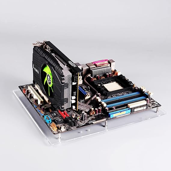 PC Open Frame Test Bench Mini ITX Motherboard Overlock Computer Case DIY Mod Base Transparent Acrylic Stand...