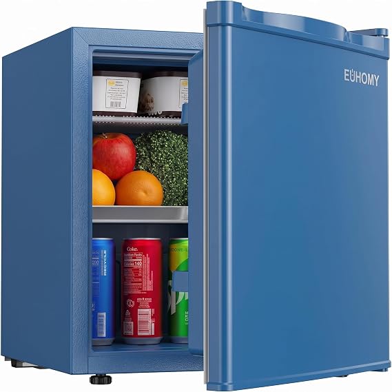 EUHOMY 12 Volt Refrigerator, 50Liter Car Refrigerator, RV Refrigerator with 12/24V DC.