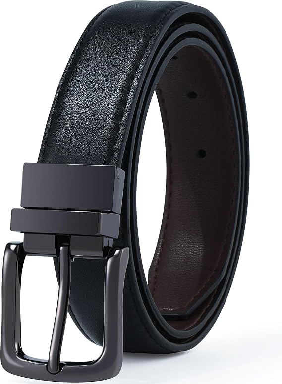 Boy Belts Reversible Easy to Use PU Youth Kids Belt for School Uniform