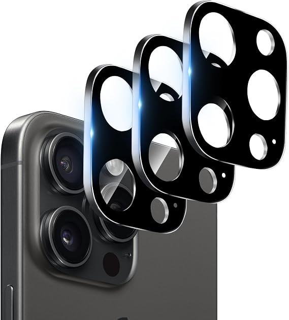 Dengduoduo 3 Pack Camera Lens Protector for iPhone 11 Pro 5.8" & iPhone 11 Pro Max 6.5", Tempered Glass, Ultra HD, 9H Hardness, Anti-Scratch, Case Friendly, Easy to Install [No Affect on Night Shots]