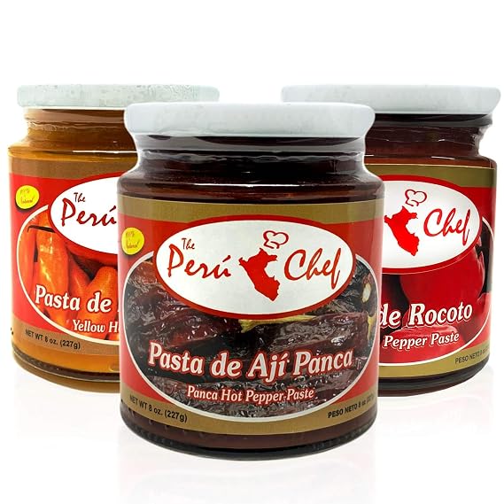 Peruchef Aji Panca - Amarillo - Rocoto Paste set