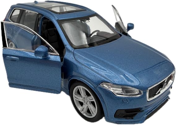 DROMADER Volvo 2015 XC90 Model Car 1:39, Blue - Detailed Collector's Model I Welly I Miniature Vehicle