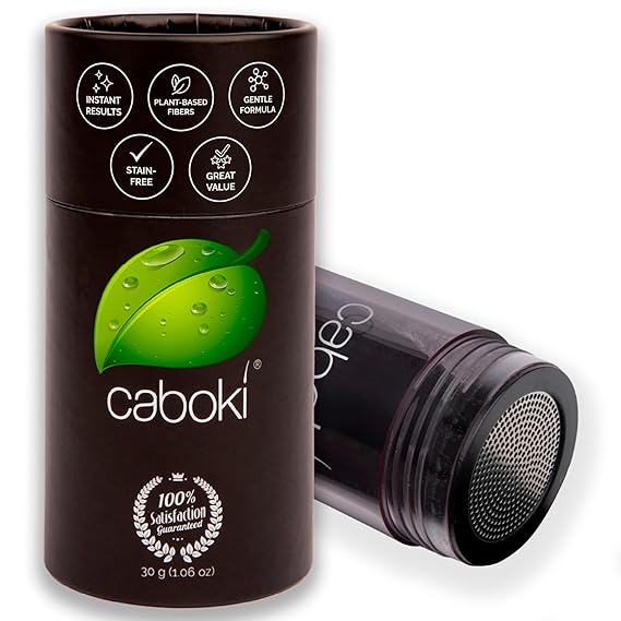 Caboki Hair Fibers for Thinning Hair Plant-Based Powder - 30g Gray
