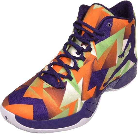 Nike air Jordan XX9 Mens hi top Basketball Trainers 695515 Sneakers Shoes (US 11, Bright Mandarin White pight posion Green 805)